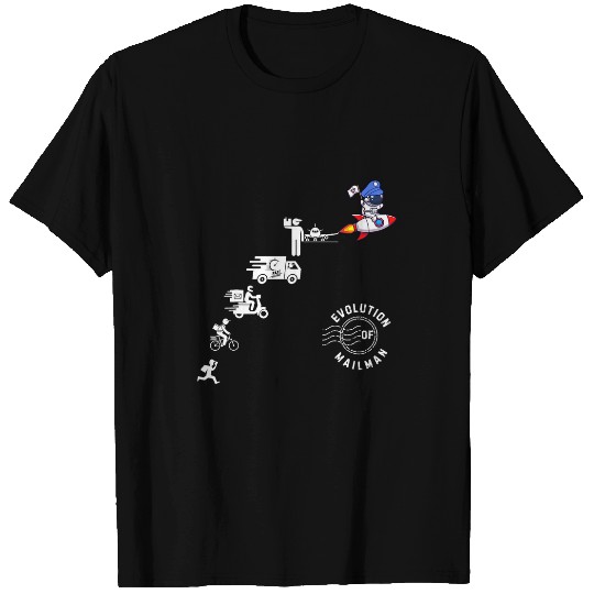 Funny Evolution Of Mailman Postman for Mail Carrier Workers 1 T-Shirts