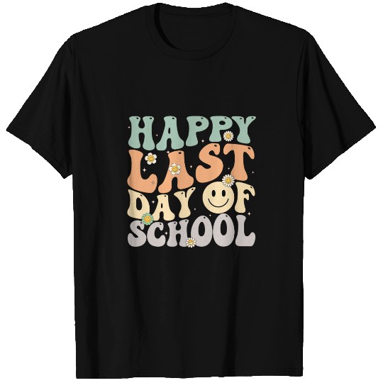 Groovy Happy Last Day of School Teacher Student Graduation 1 T-Shirts