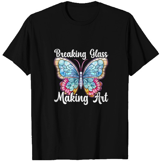 Stained Glass Abstract Crafting Glass Painter T-Shirts