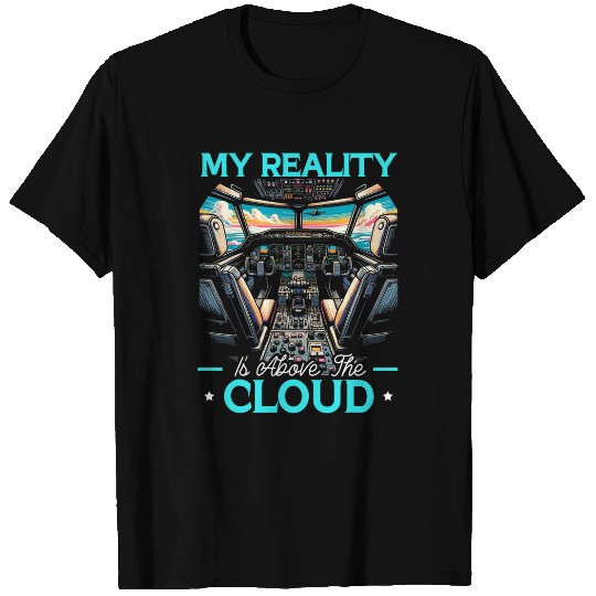 Flight Simulator Aviation Console Pilot Flight Simulation 2 T-Shirts