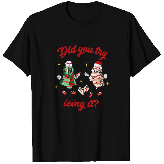 Funny Christmas nurses Gingerbread Man Did You Try Icing It 6 T-Shirts