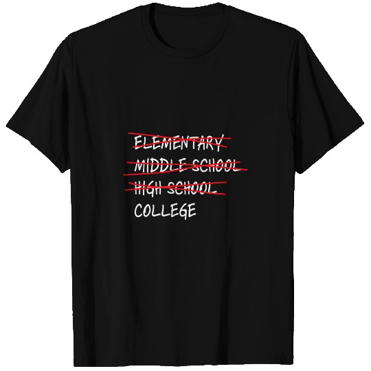 Punny High School Done Student Goals For College bound T-Shirts