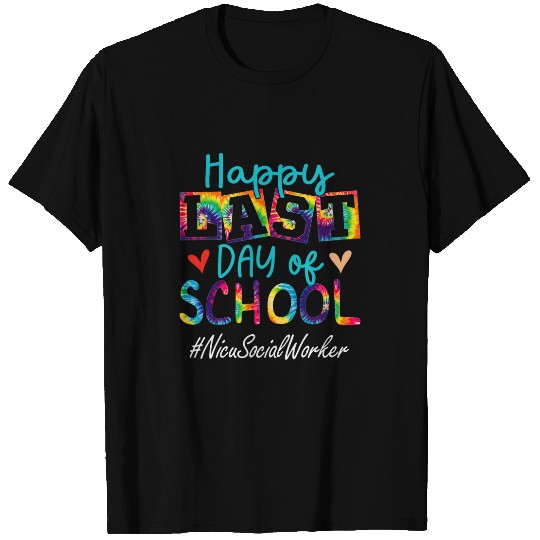 Womens Nicu Social Worker Happy Last Day Of School Women Graduation T-Shirts