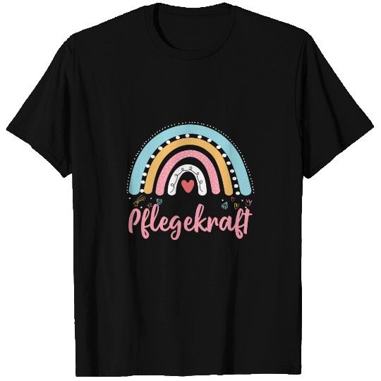 nurses Rainbow Elderly Care Saying T-Shirts