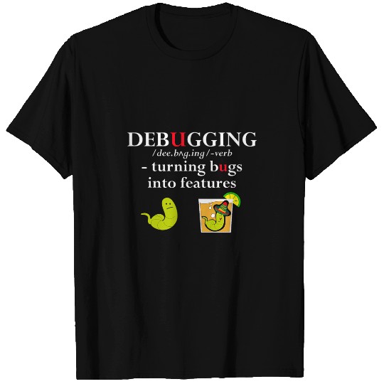 Funny Debugging Definition Programmer Software Developer BL T-Shirts