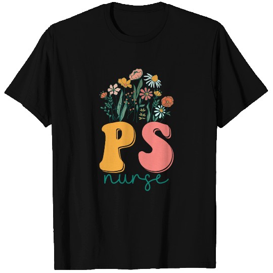 Groovy Wildflower Plastic Surgery nurses Tees T-Shirts