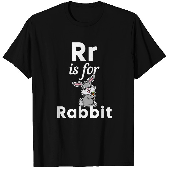 R is for Rabbit Alphabet School Kindergarten Teacher Kids T-Shirts