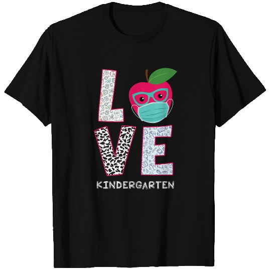 Love Kindergarten Quarantine Teacher Student Gift Women Kid T-Shirts