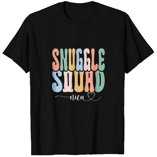 Groovy Snuggle Squad NICU Squad Baby nurses vintages NICU T-Shirts