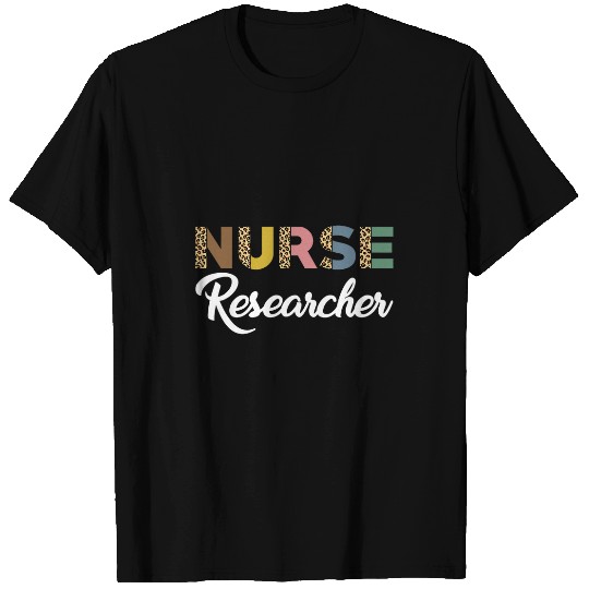 nurses Researcher Leopard Pattern Love Nursing Research T-Shirts