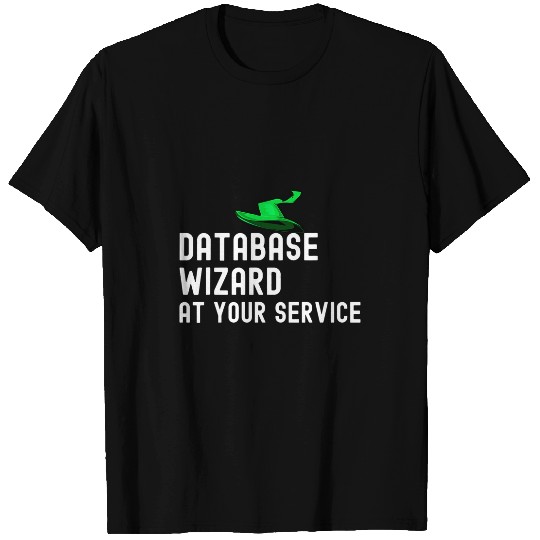 Funny Database Administrator Job Query Programmer Wizard T-Shirts