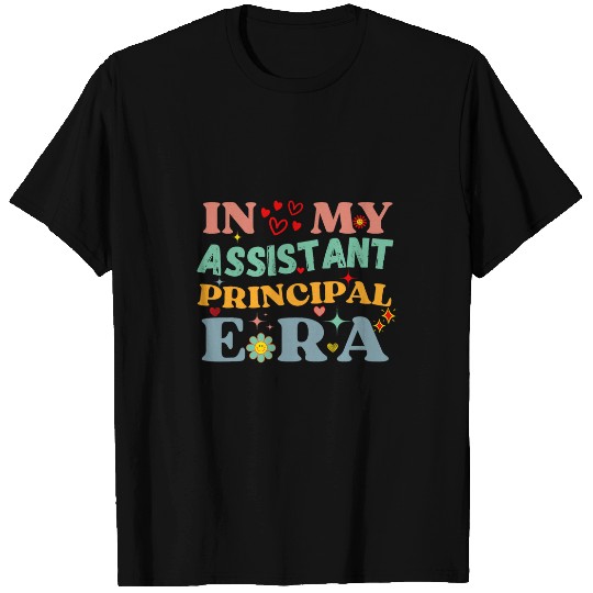 Funny in My Assistant Principal Era Groovy School Worker T-Shirts