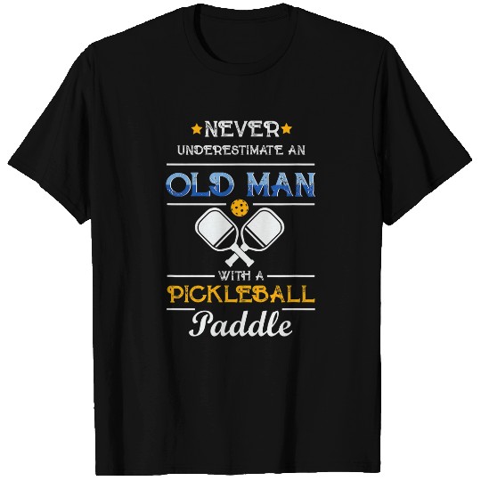 Mens Pickleball Paddle Retired Dad Grandpa Uncle 1 T-Shirts