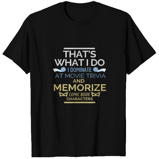 Funny Movie Trivia Comic Book Fan Apparel Men Women Gift T-Shirts