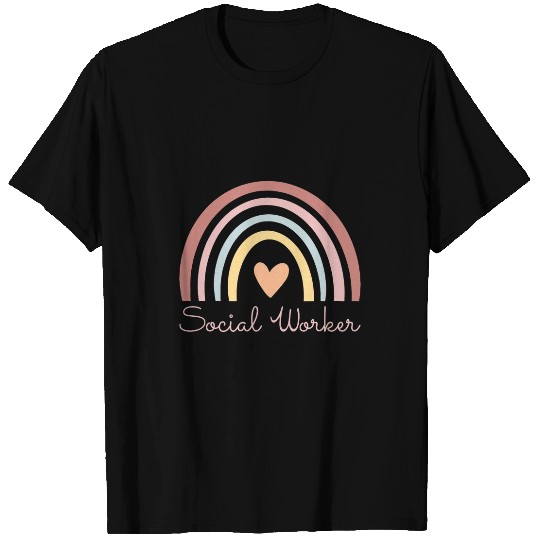 Social Worker Leopard Rainbow Social Work Graduation 2 T-Shirts