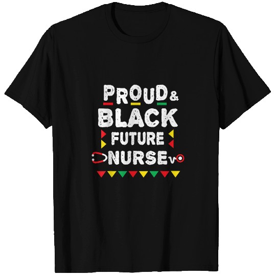 Nursing Student Future Black nurses African Pride T-Shirts
