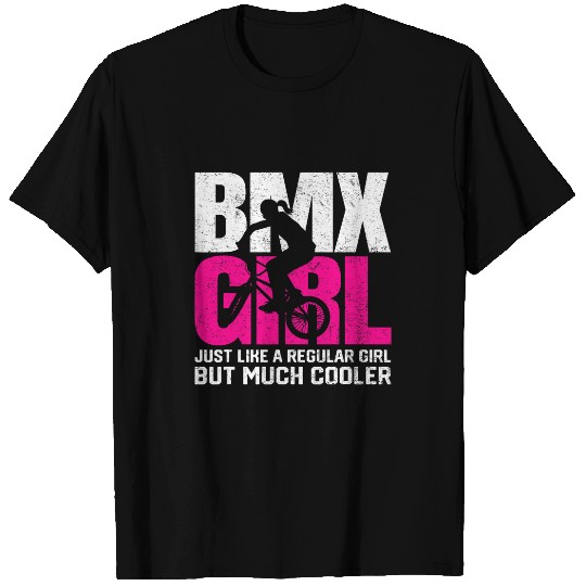 BMX Girl Motocross Bike Racing Bicycle Stunt Rider Gifts T-Shirts