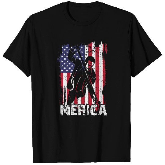 Funny Merica American Flag Billiard Men Women Player Gift T-Shirts