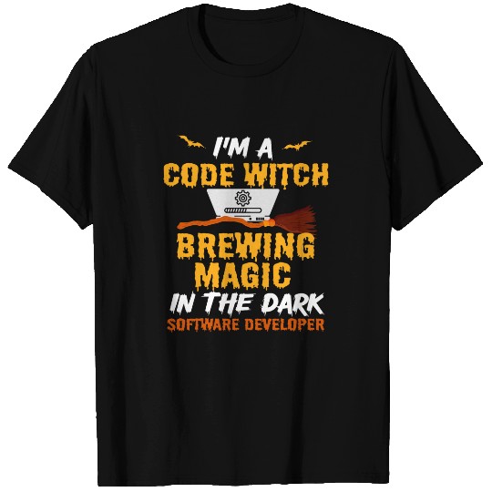 Halloween Programmer Coder Software Web Developer Coding T-Shirts