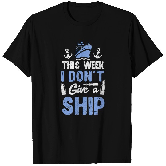 Cruise Ship Cruising Boating Boat Vacation Distressed T-Shirts