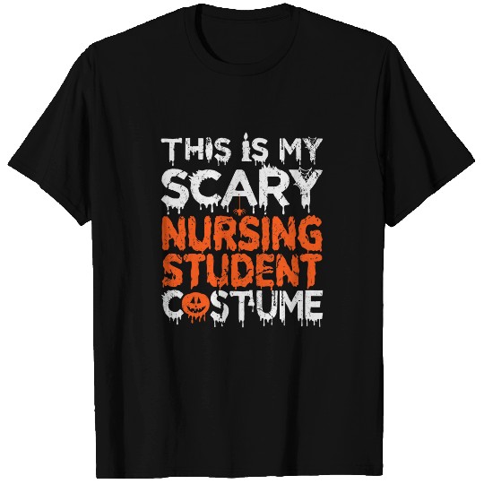 Womens This Is My Scary Nursing Student Costume Funny Halloween T-Shirts