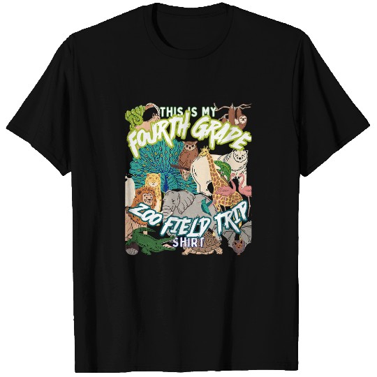 Fourth Grade Zoo Field Trip Matching Student Teacher Class T-Shirts