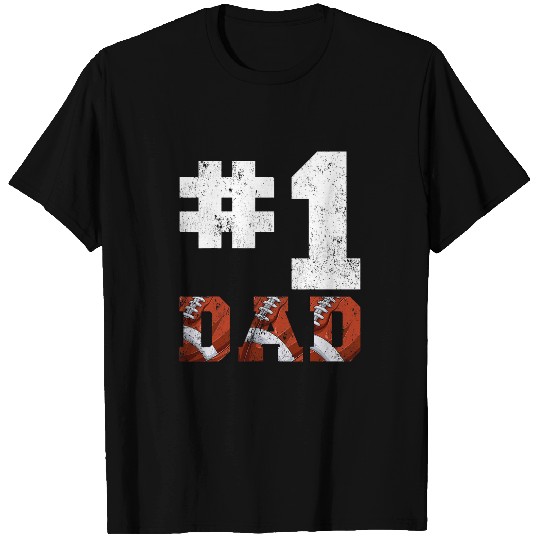 Mens vintages 1 Dad Number One 1 Rugby Dad Fathers Day T-Shirts