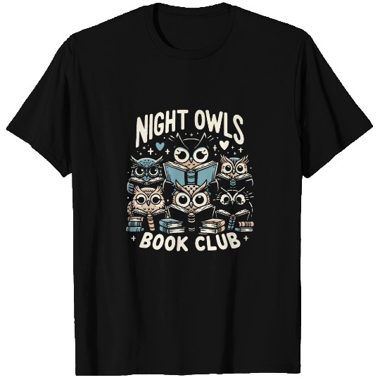 Book Lover Literary Bird Funny Reading Owl Books 1 T-Shirts