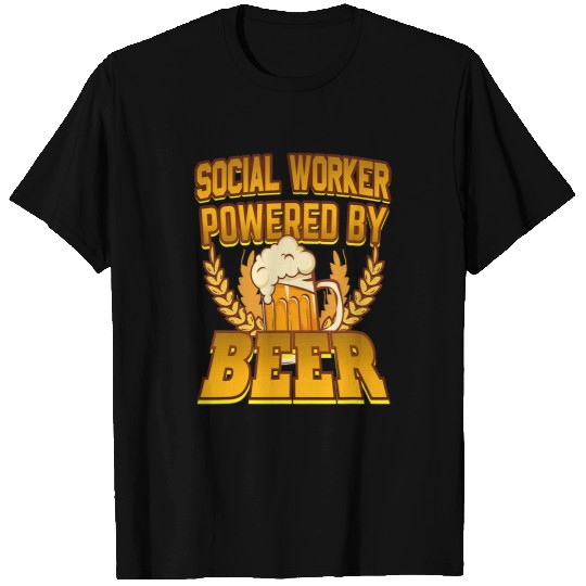Social Worker Powered By Beer T-Shirts