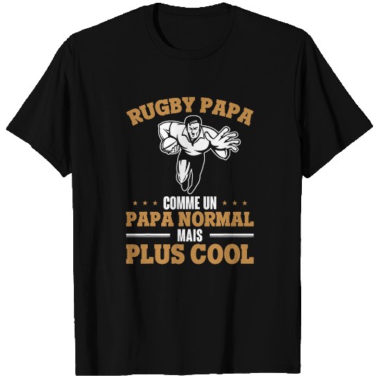 Mens Sporty Rugby Player Cool Dad Rugby T-Shirts