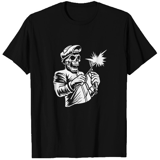 Welder Skeletons Metal Worker Welding T-Shirts