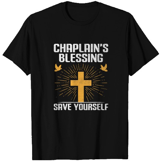 Christian Chaplain Profession Religious Worker Cross T-Shirts
