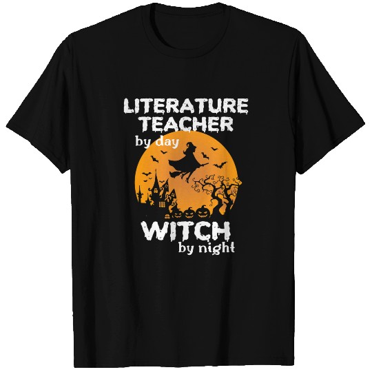 Womens Funny Women Professor Literature Teacher Halloween Costume T-Shirts