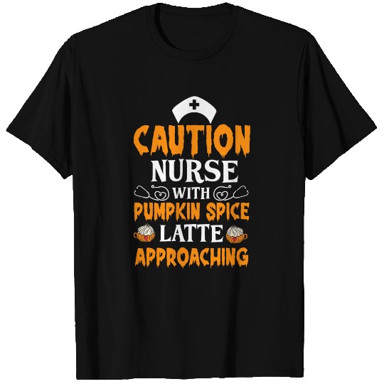 Halloween Pumpkin Spice Latte nurses Coffee Lover T-Shirts
