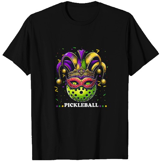 Mardi Gras Pickleball Mardi Gras Jester Hat Pickleball Love T-Shirts