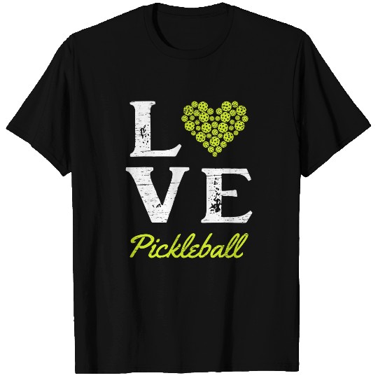 Love Pickleball Play Serve Paddle Sport T-Shirts