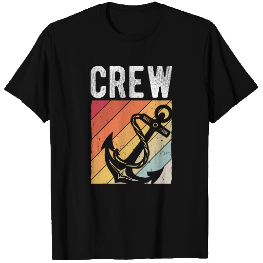 Maritime Crew Anchor Boat Captain Boating Lover Boat Crew T-Shirts