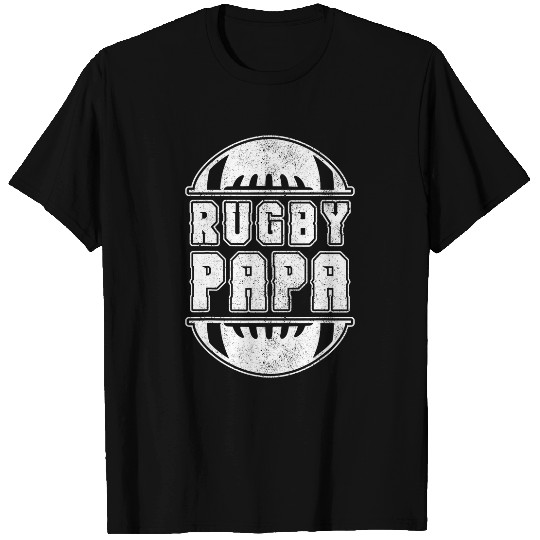 Mens Rugby Papa Rugby Player Rugby Fan Rugby Papa Men Rugby T-Shirts