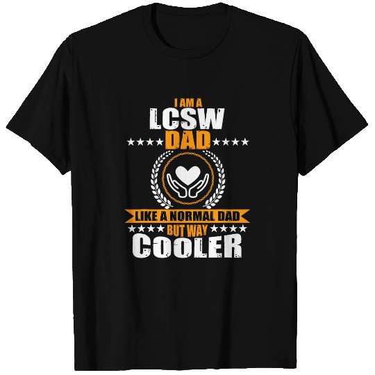 Funny LCSW Dad Apparel Licensed Clinical Social Worker Men T-Shirts