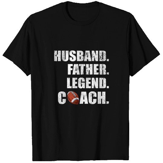 Mens vintages Husband Father Legend Rugby Coachs Fathers Day T-Shirts