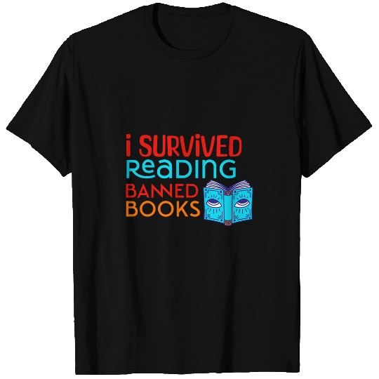 I Survived Reading Banned Books Book Lover Bookaholic 6 T-Shirts