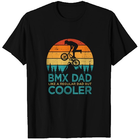 Mens vintages BMX Dad Like A Regular Dad But Cooler Fathers Day T-Shirts