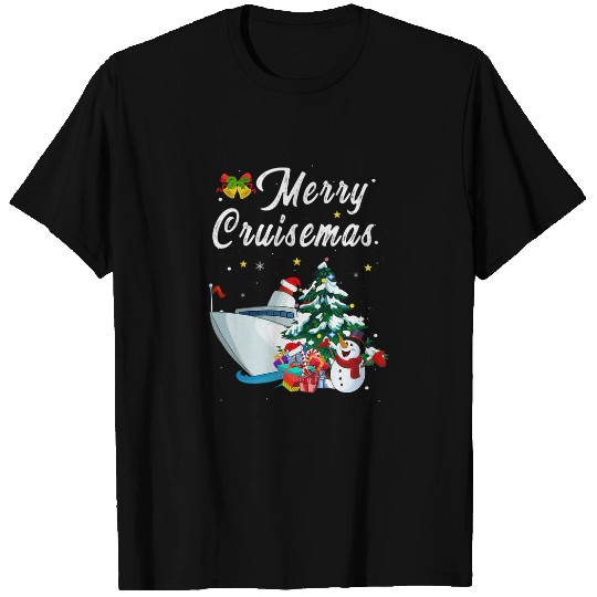 Merry Cruisemas Family Cruise Christmas Funny Boat Trip 2 T-Shirts