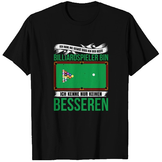 Mens Billiard games billiard player pool player 1 T-Shirts