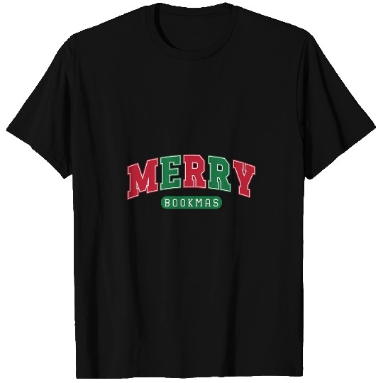 Merry Bookmas Funny Reading Lover Christmas book T-Shirts