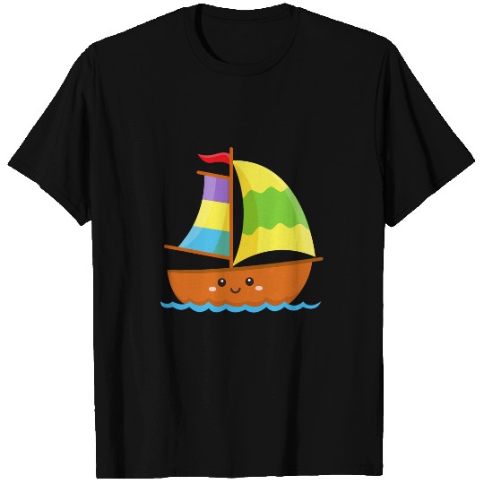Cute Boat Sailboat Kids Toddler Boys Girls Sailboats Sailing T-Shirts