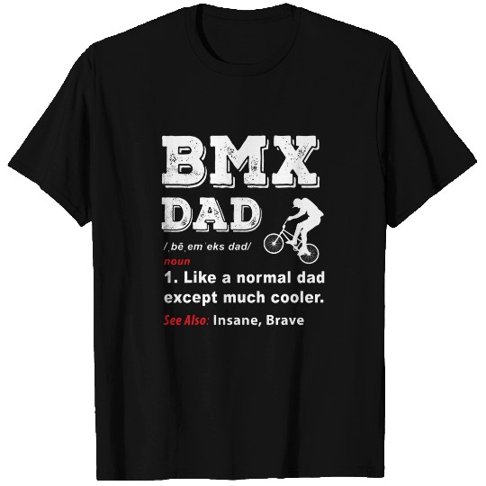 Mens BMX bicycle biking vintages biker definition funny dad gift T-Shirts