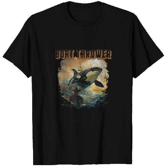 Boat thrower orcas ocean T-Shirts