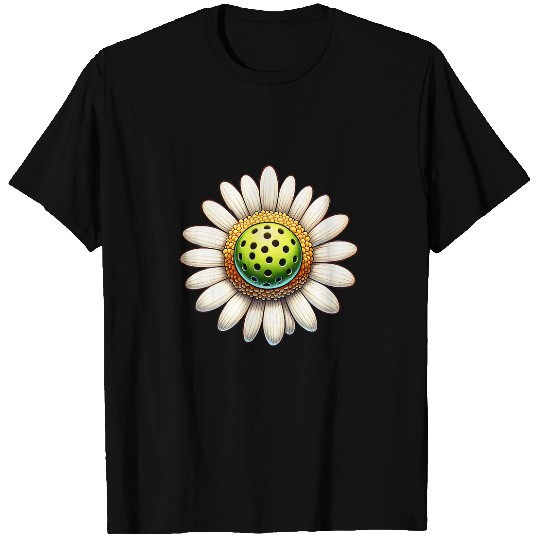 Cute Pickleball Daisy Flower for Paddleball Grandma T-Shirts