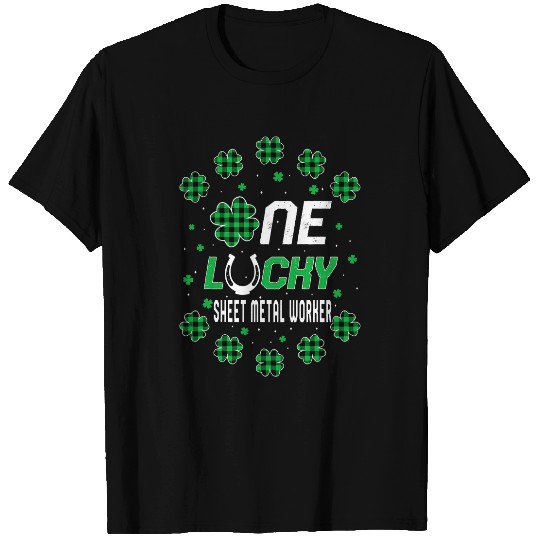 St Patricks Day PreK Kinder One Lucky Sheet Metal Worker T-Shirts